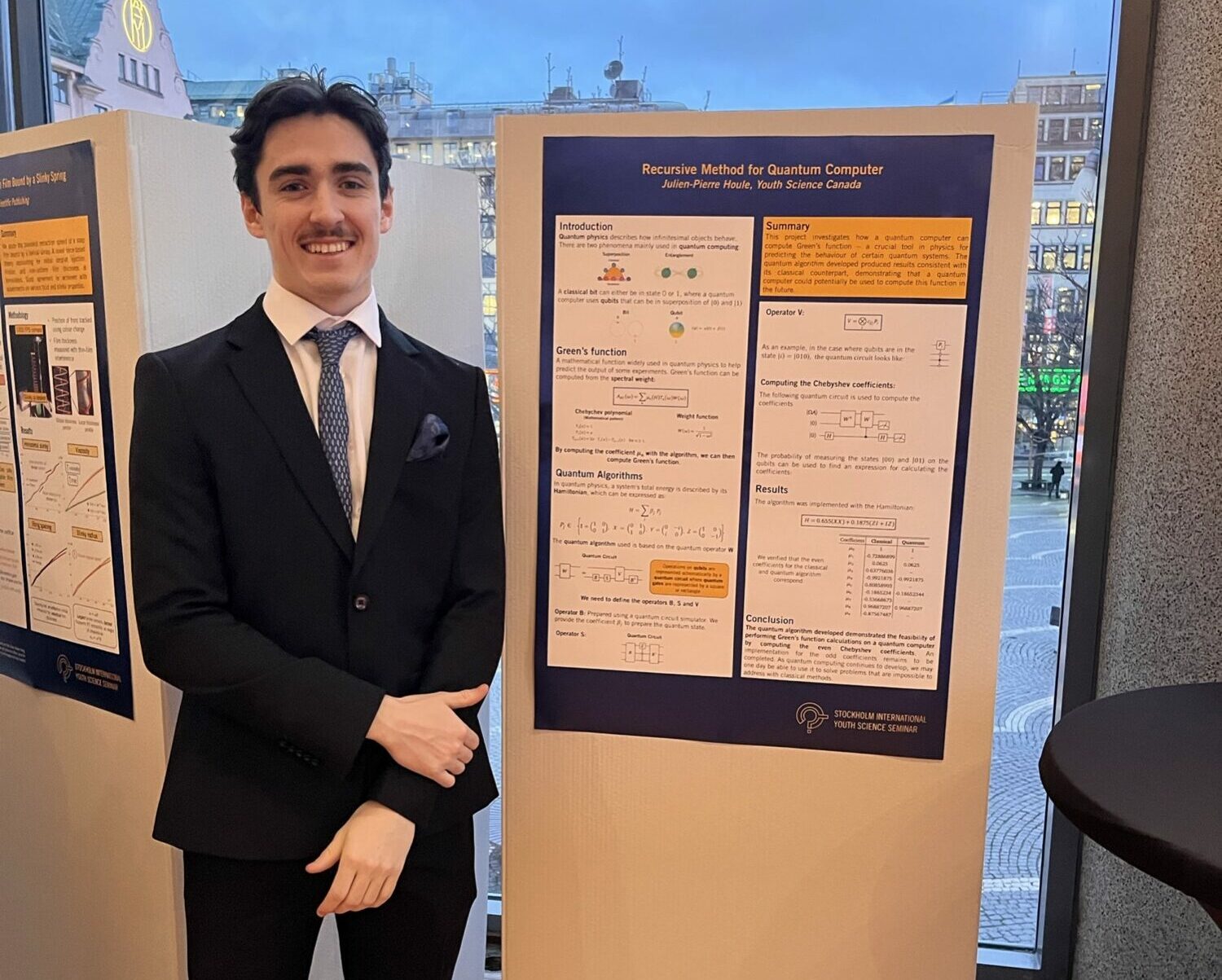 Innovative youth science project presentation at Youth Science Canada showcasing quantum computing research and advancements.