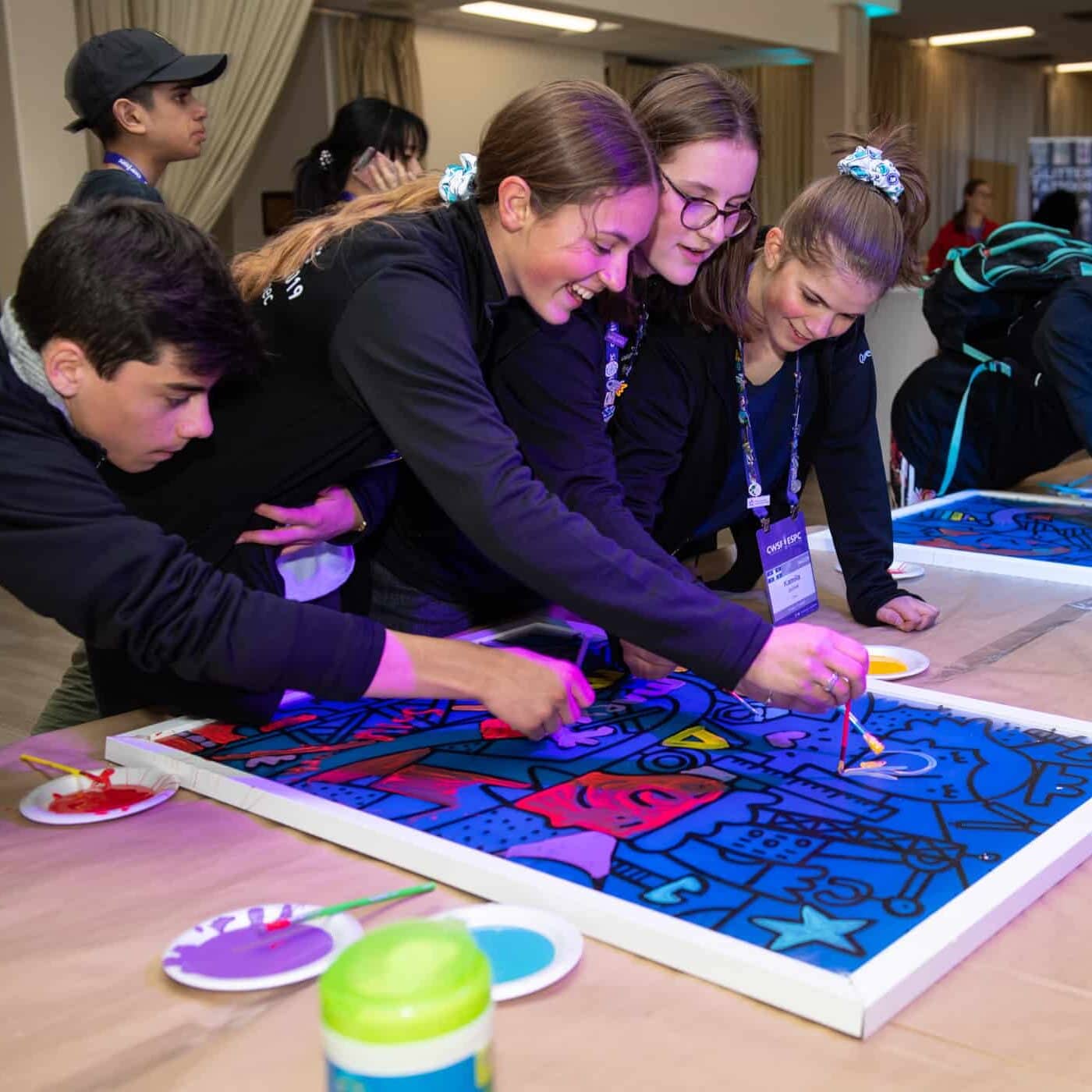 Youth Science Canada - Kids Engaged in Creative Art Activity