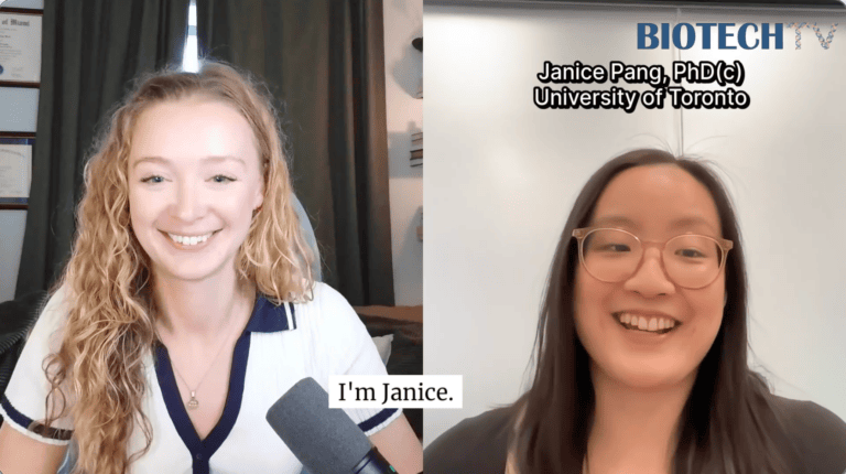 Janice Pang, PhD, University of Toronto, speaking at Youth Science event.